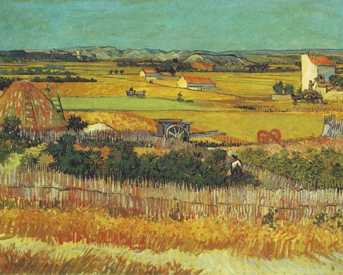 Vincent Van Gogh The Harvest, Arles Norge oil painting art
